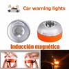 Led Car Strobe Warning Light Flashing Light Portable Emergency Light Magnetic Induction Road Accident Safety Accessory