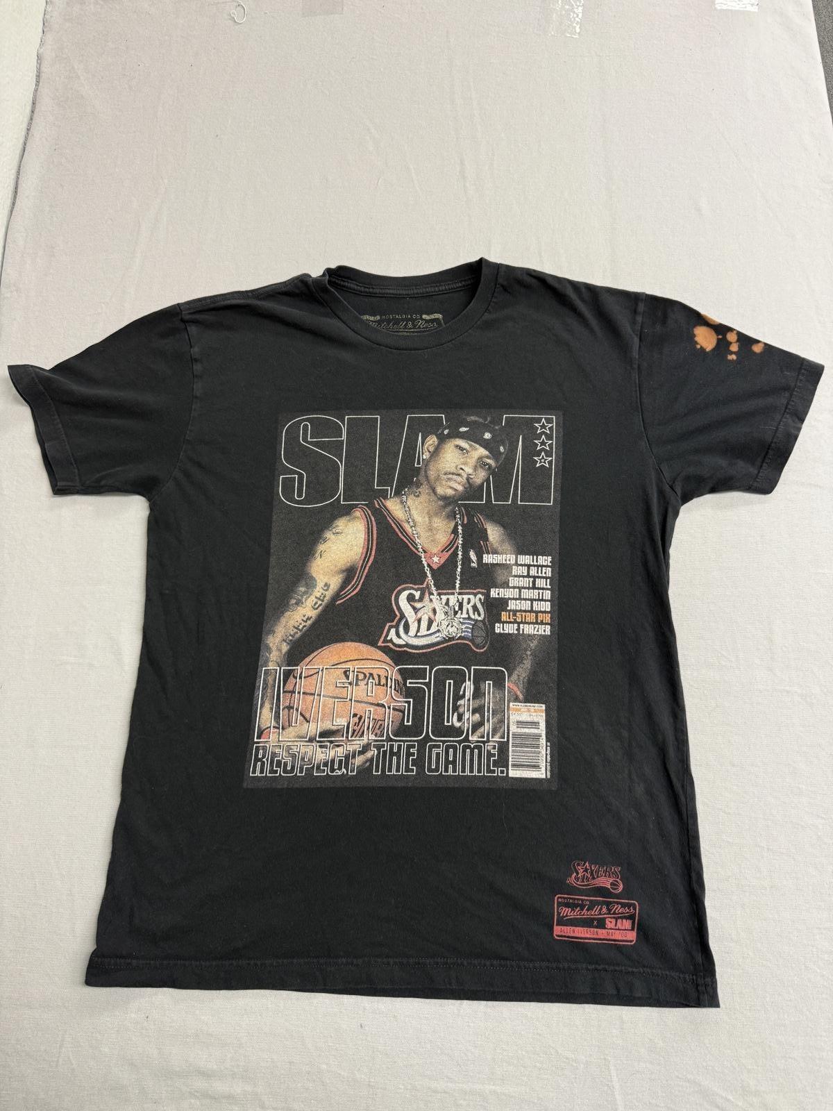 Faded Allen Iversion Slam Magazine T-shirt Mitchell & Ness M L