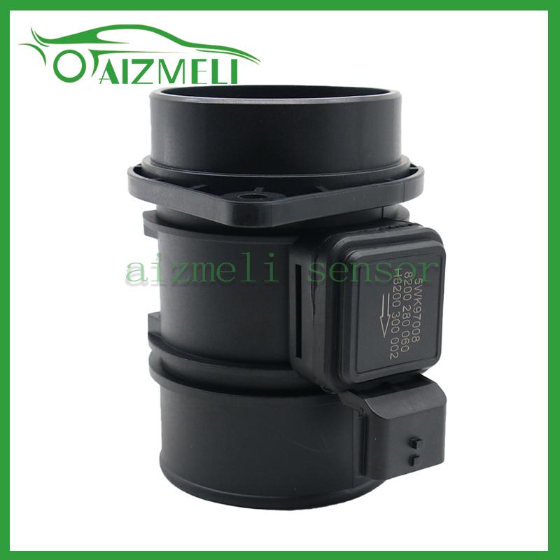 Mass Air Flow Meter Sensor 5WK97008Z For Renault Kangoo Master Trafic Scenic II 2 1.5 2.0 2.5 dCi 5WK97008 8200280060 8200280065