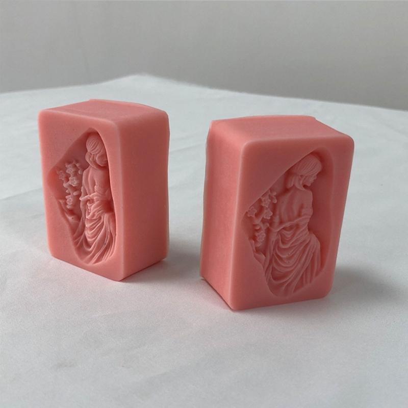 Mermaid Girl Silicone Mold Candle Resin Making Tool DIY Candle Moulds Ornaments Hand-made Home Decorations Supplies