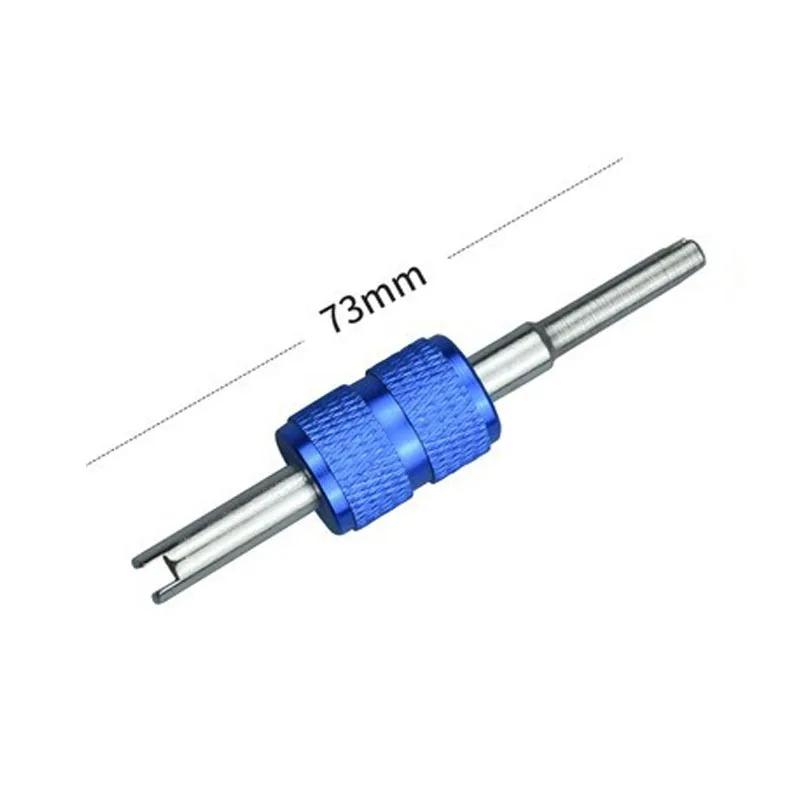 Aluminum Alloy Dual Purpose Valve Core Wrench For Car Auto A/C Air Condition Tire Valve Core Universal Disassembly Repair Tools