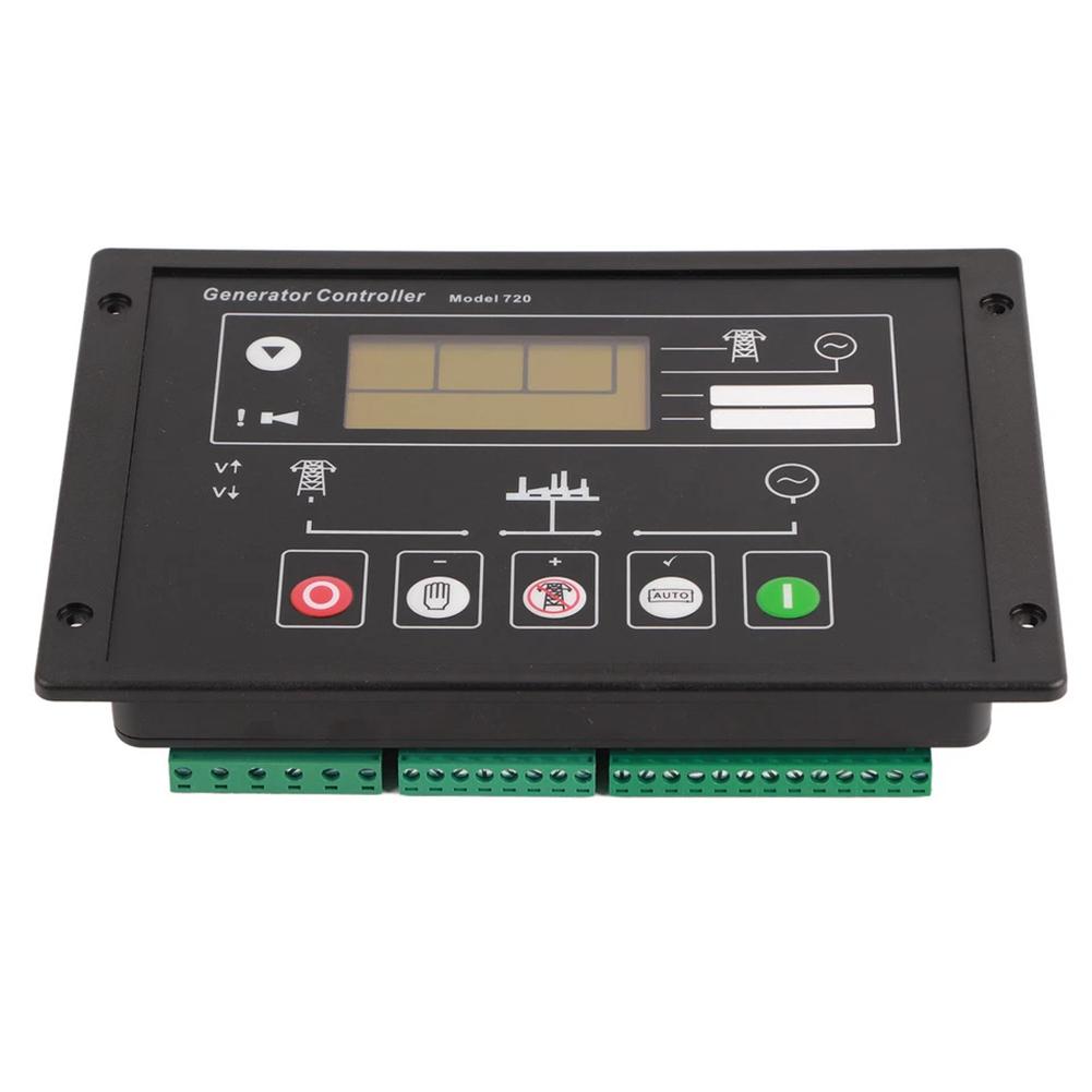 DSE720 Controller Auto Start Panel For Backup Generator Systems Black Generator Part Charger Failure Protection