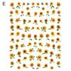 Samolepka na nehty Sunflower Shape 3D Effect Ultra Thin Blossom Floral Nail Art Water Obtisky pro ženy