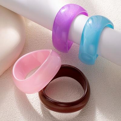 Fashion Korean Fashion Jewelry Colorful Dopamine Color Candy Color Bracelet Large Irregular Bracelet Women