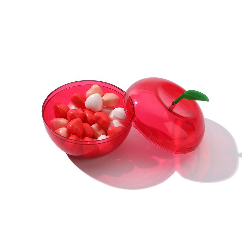 Red Apple Christmas Ornament & Gift Box for Wedding Chocolates and Candy Storage