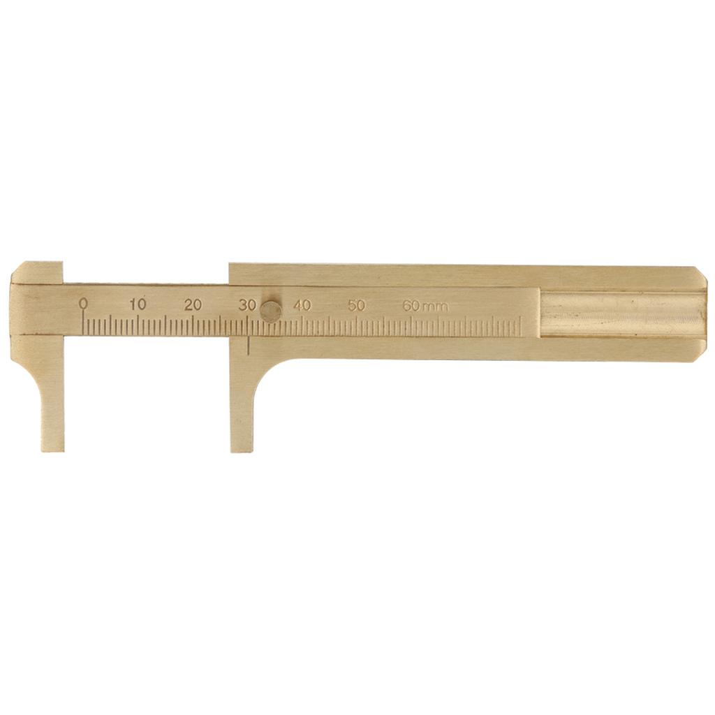 Brass Vernier Caliper Walnut Bracelet Measuring Tool Jewelry Testing Calipers