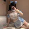 Sex underwear student dress * sexy uniform maid suit small chest shows big pure desire wind cute 1190