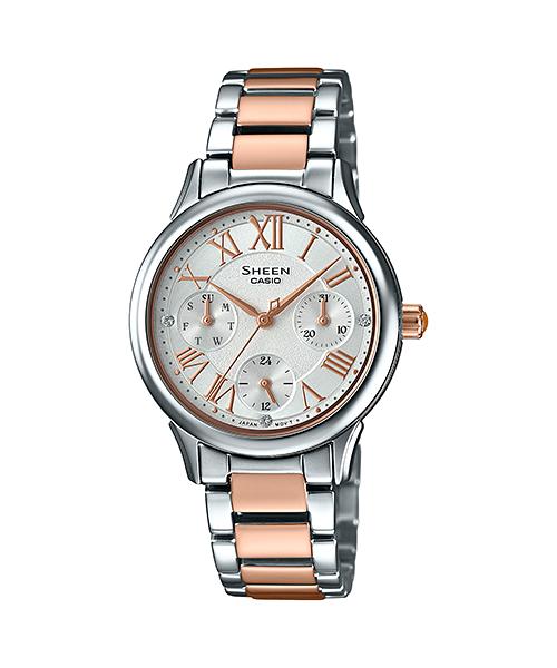

Casio Men s Stainless Steel 50M Water Resistant Analog Quartz Watch SHE-3049SPG-7A белый