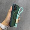 Correa de Muñeca Mate Transparente Magnética Para Magsafe Soporte Base Funda Para iPhone 17 15 11 12 13 14 16 Pro Max Plus Cubierta de Cristal para Lente