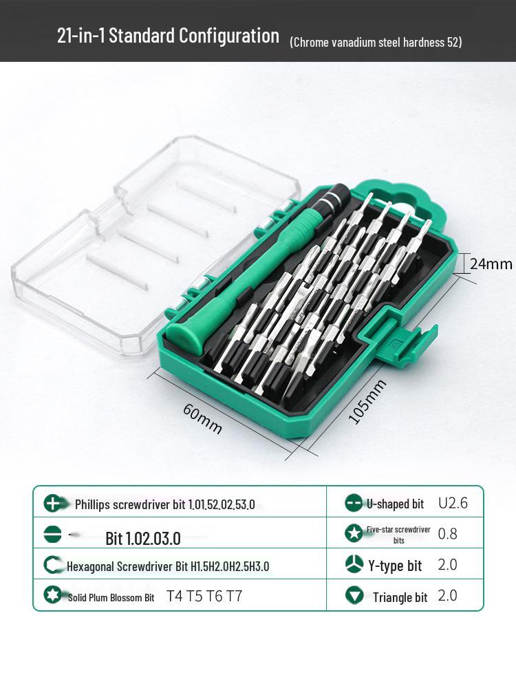 Yileke Multi-Functional Screwdriver Set for Mobile Phone Disassembly and Household Use