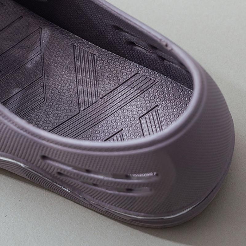 Buty z dziurkami Męskie Letnie Antypoślizgowe Buty Robocze Codzienne Sandały Studenckie Oddychające Baotou Buty na Plażę Spływy Kajakowe