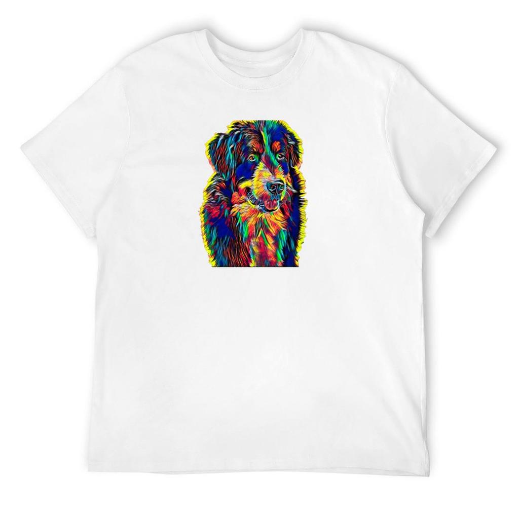 Bernese Mountain Dog T-Shirt Plus Size Clothes Tees Man T Shirt Mens Big and Tall T Shirts