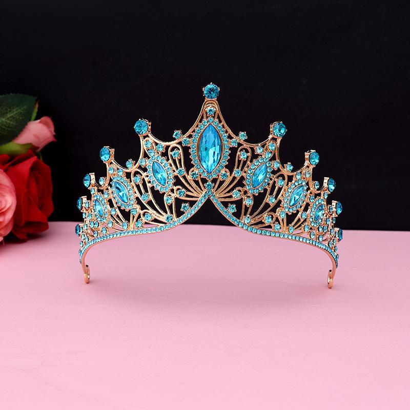 Bride's Crown Headband Wedding Korean Birthday Gift Adult Gift Crystal Crown Princess Dress Hair Accessory