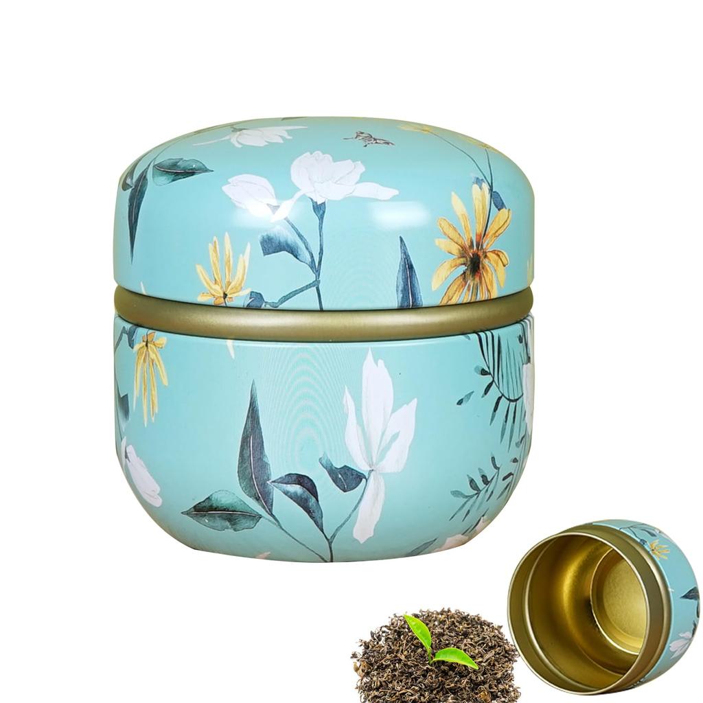 EsiFare 50ml Light-Blocking Tea Canister, Stylish Airtight Container for Tea, Loose Tea, Snacks, Sugar, Flavorings, Coffee, Moisture-Proof Storage,