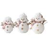 Christmas Snowman Decorations Soft Snowman Statue Plush Snowman Ornaments for Garden Outdoor Party Wedding