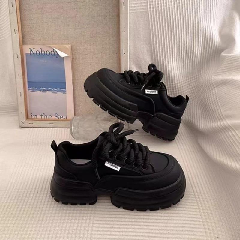 Fashion Platform Sneakers Womens Fashion Versatile White Shoes 2025 Spring New Platform Heightening Casual Shoes Zapatos para mujeres