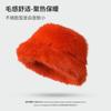 New Autumn and Winter Bright Plush Basin Hat Ladies Tide Fluffy Autumn and Winter Outdoor Warm Bucket Hat