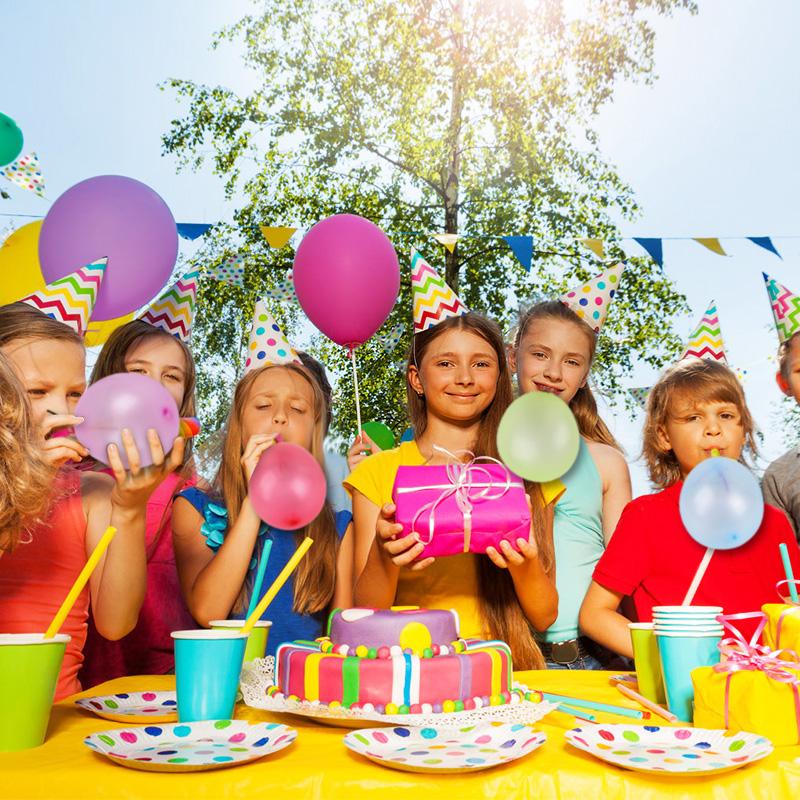 50/100Pcs Mini Blow Out Whistles with Balloon Kids Birthday Party Favors Pinata Fillers Noise Maker Christmas Boy Girl Gift Toys