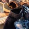 Men's Retro Patchwork Winter Knit Jacket - Stylish, Warm, and Thickened Base Layer