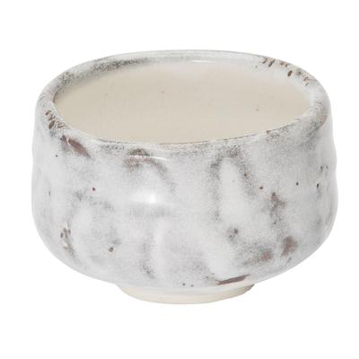 Mino Ware Matcha Tea Approximately 12cm Gray Shino Made In Bowl, Matcha, Ceremony, Diameter, Seared, White, Japan, 505-05