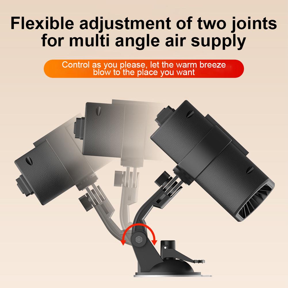 120W Car Heater 12V Portable 360 ° Rotating  Car Heating Fan Auto Windshield Window Defroster Car Anti-Fog Heater Demister