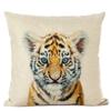 Cute Animal Parrot Linen Pillowcase Deer Wolf Pillows Case For Bedroom Pillow Cover Living Room Decoration Boy Girl Room 45X45Cm