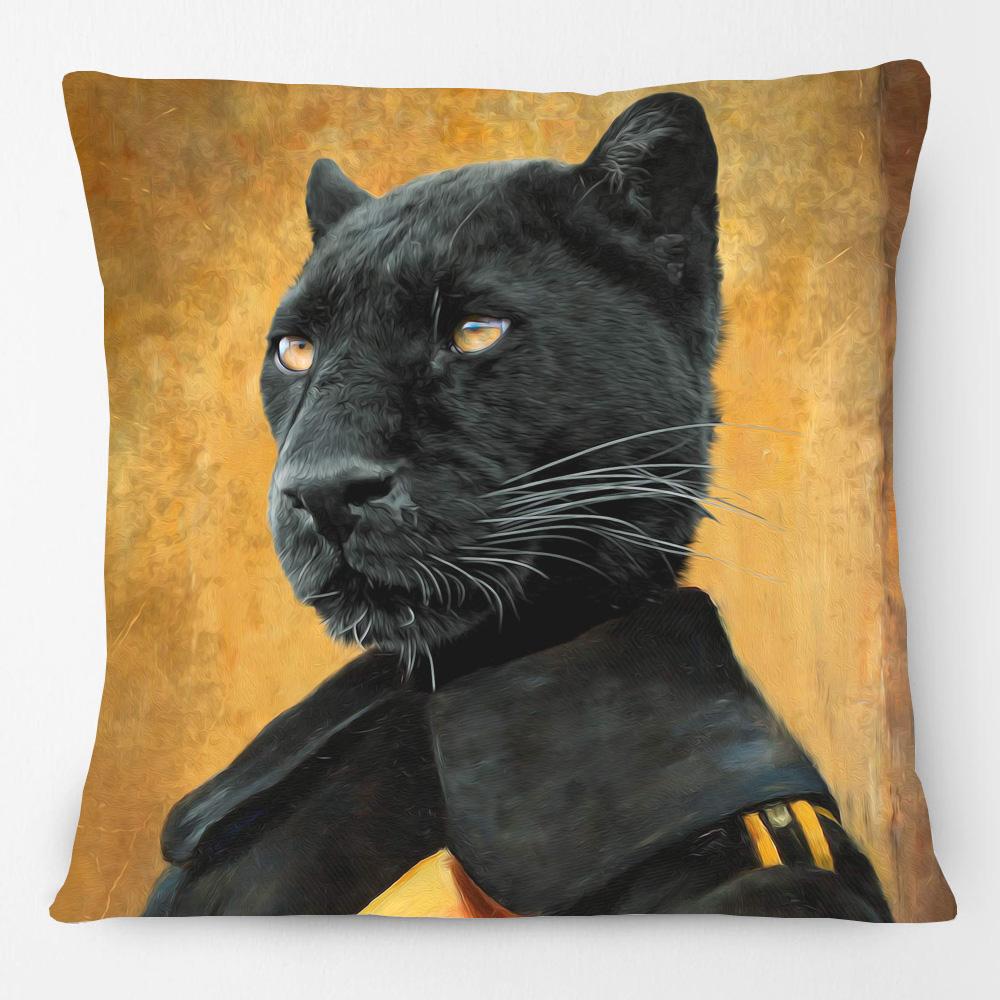 Animals Portraits Cushion Covers Stag Zebra Fox Bunny French Bulldog Cheetah Poster Art Decorative Pillow Case
