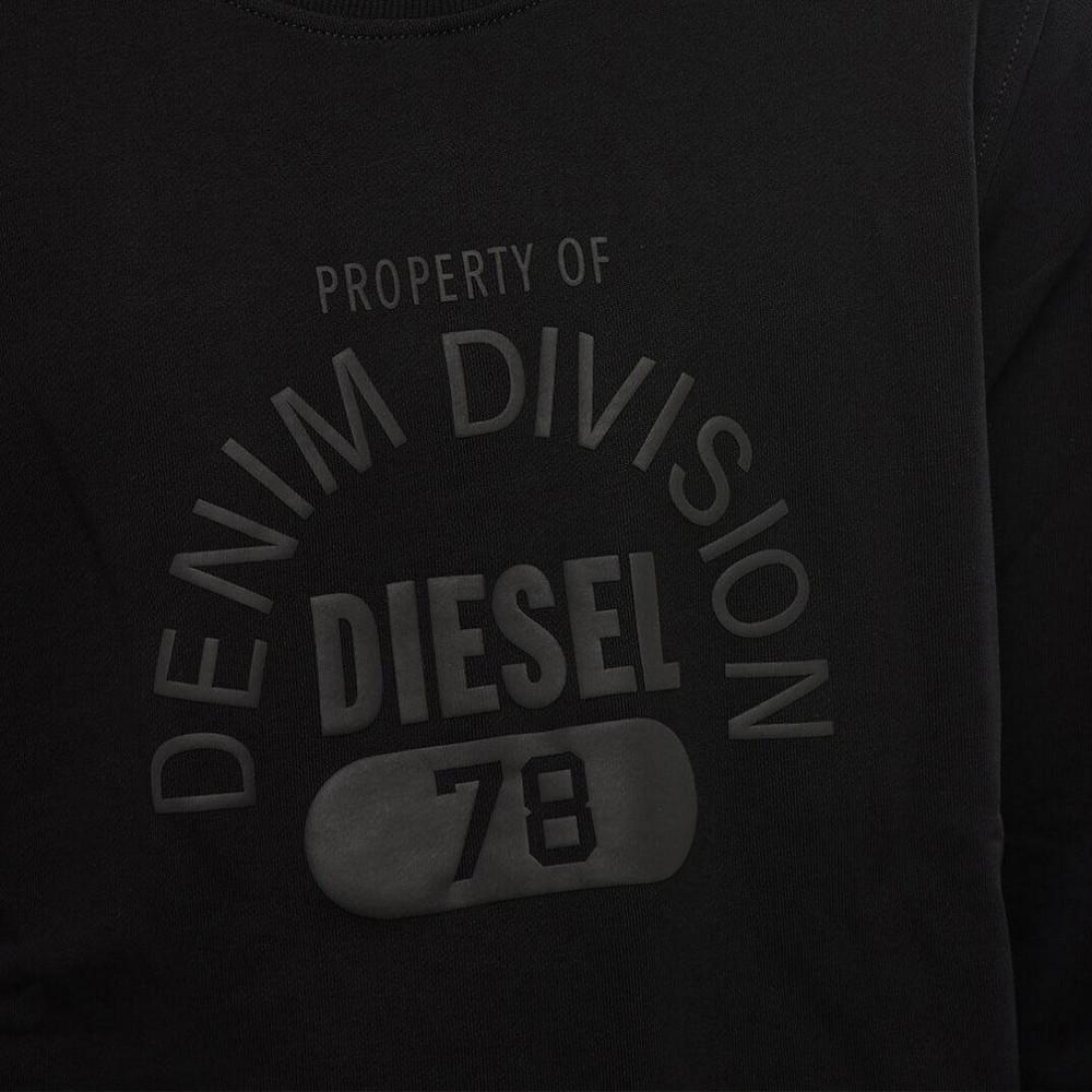 Diesel Unisex Adult Division Logo Denim Sweatshirt