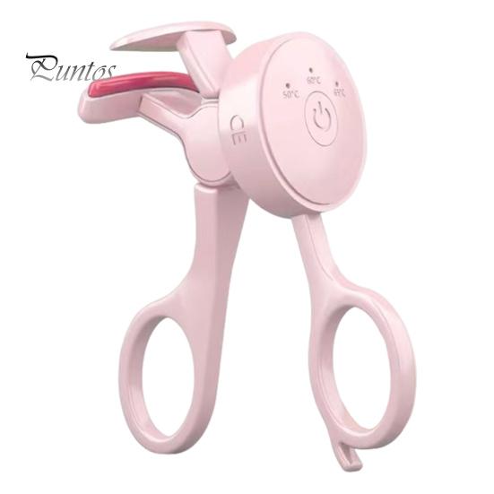 

Електрична плойка для завивки вій з підігрівом, 3 налаштування температури, тип C, акумуляторна, портативна, швидкого нагрівання, інструменти для завивки вій для жінок рожевий