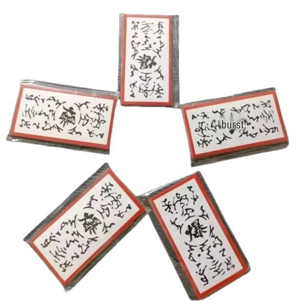 New Creative DIY Naruto Explosion Tag Sealing Sticker Card with Free Packaging