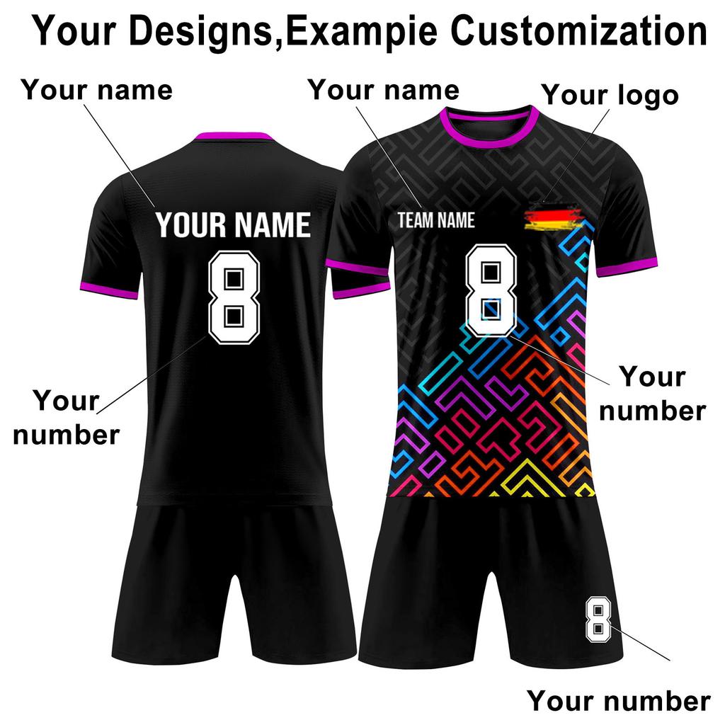 Customized Two-Piece Set Of Adult And Children'S Soccer