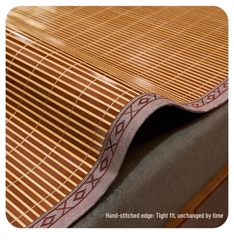 2026 New Style Foldable Double-Sided Bamboo Straw Mat for Summer and Winter - Free Shipping