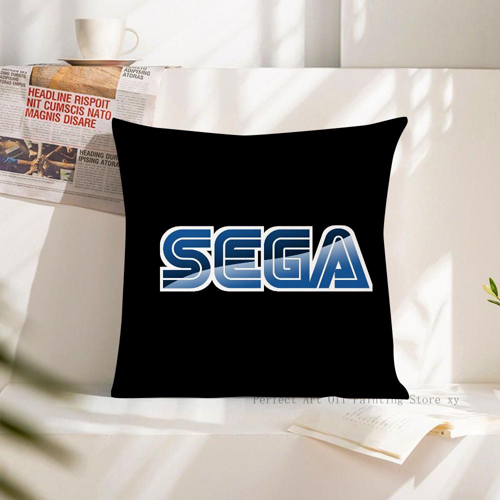 Pillow Case Square Pillow Cushion Cover Bedroom Sofa Room Decoration Casual S-Sega Pillow Cover