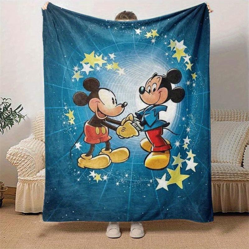 1pc Mickey Printing Blanket - Soft, All-Season Throw for Living Room, Beroom,Personalize Gift with Aorable Cartoon Esign