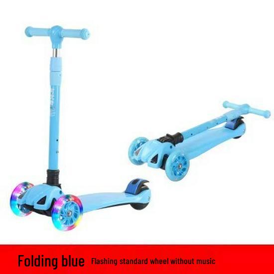 Children's Foldable Scooter for Ages 3-12, Pedal Model, Suitable for Boys and Girls