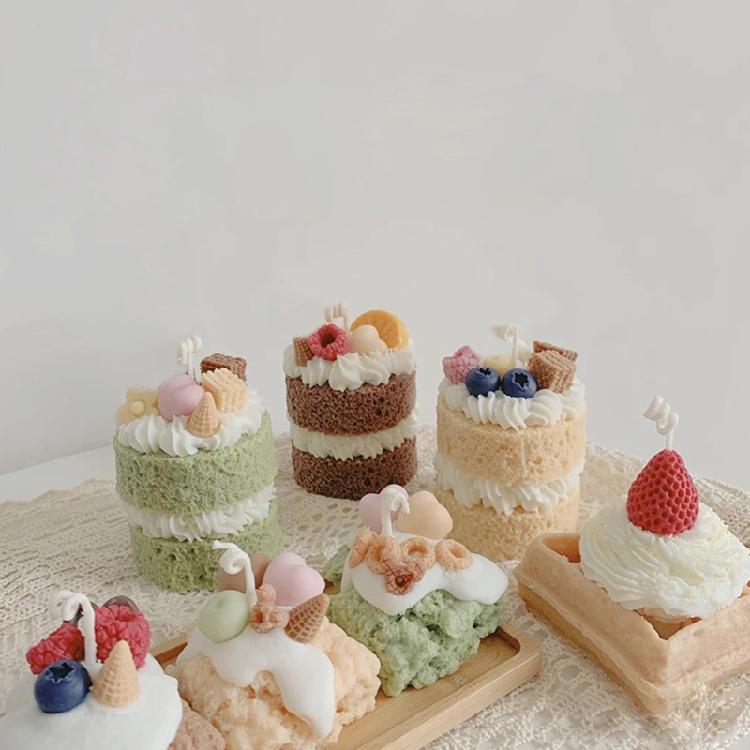 Mousse Cake Silicoen Mold Tart Cookies Plaster Casting Mold for DIY Lover Gift
