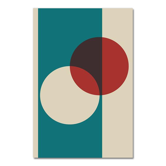 Modern Style Coloful Geometry Image Wall Art Prints Triangle Rectangle Canvas Paintings Home Decor Poster Workingroom No Frame