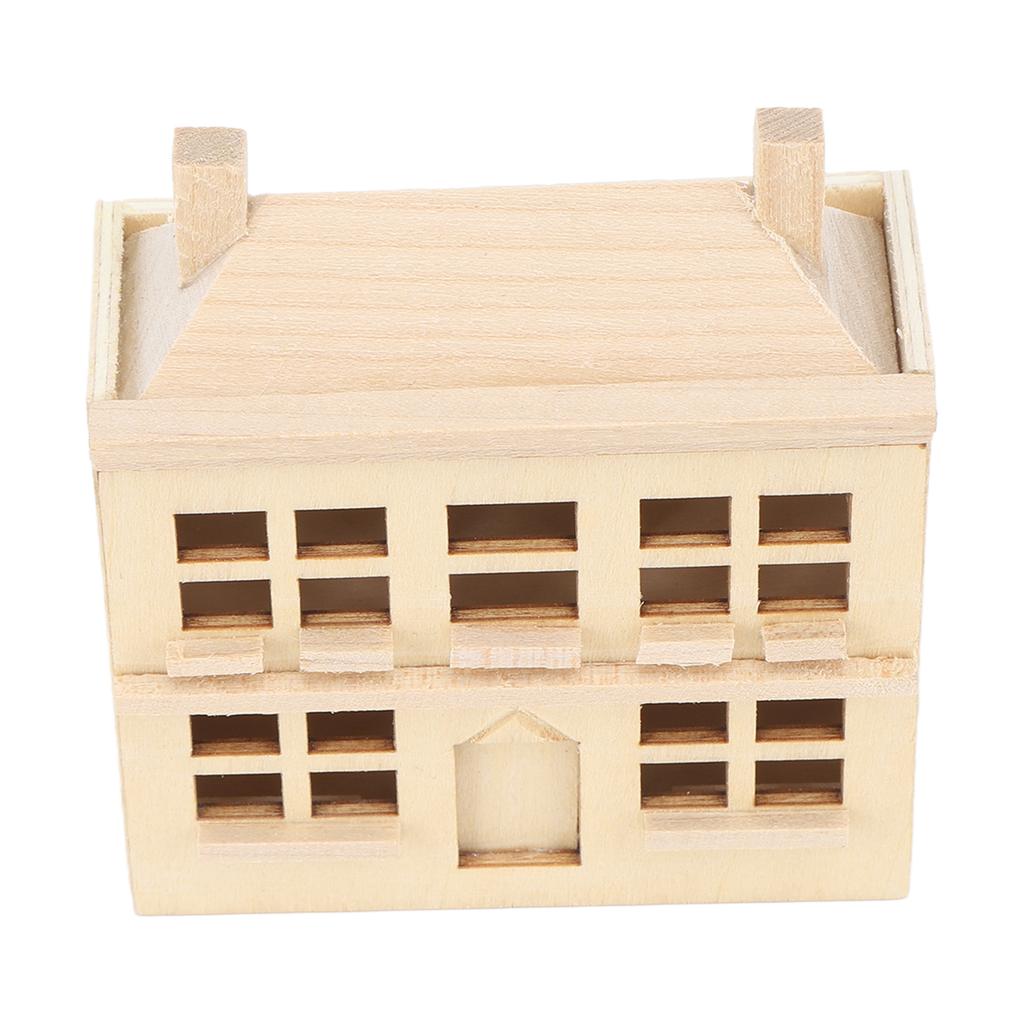 1:12 Miniature Dollhouse Villa House DIY Ornament Child Doll Furniture Toy Wooden House Villa Model