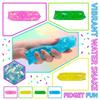 Glitter Water Snake Toy - Smooth Slippery Wiggly Stress Relief Toy With Confetti And Sea Creatures For Kids And Adults50ml