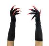 Fashionable Red Long Nail Ghost Claw Gloves Cool Halloween Costume Accessory Cosplay Party Props