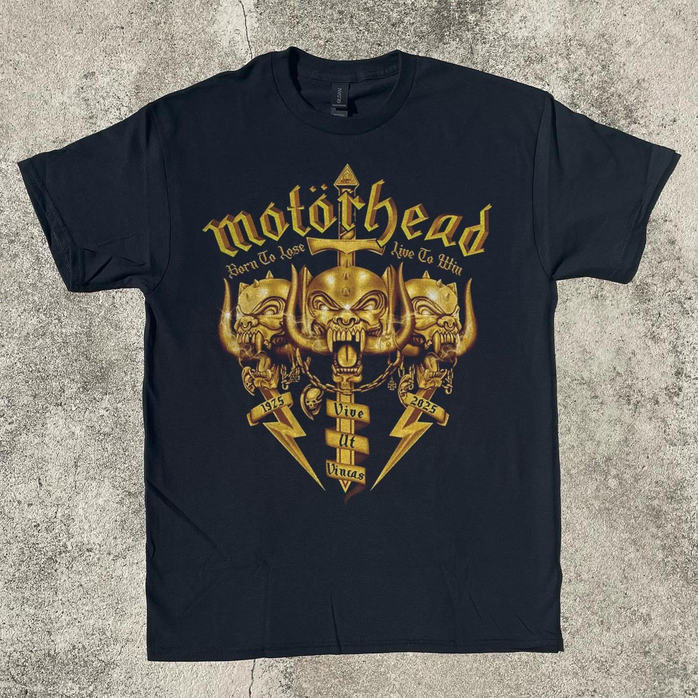 Motörhead 50 Years Anniversary Swords & Warpig Black Unisex T-shirt Size S-5XL XL