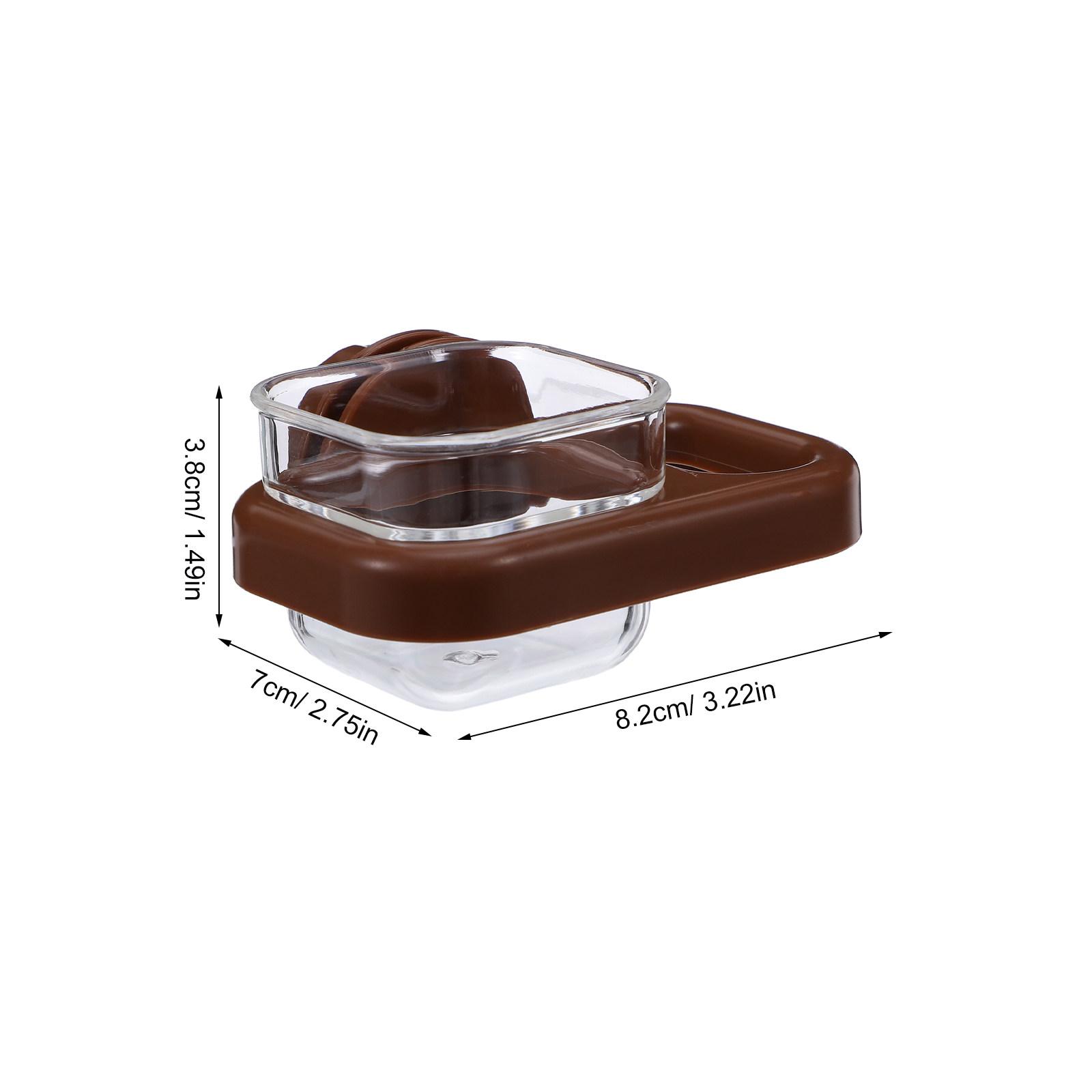 

Hanging Pet Water Feeder for Birds Automatic Parrots Waterer Dripless Design Easy Monitoring Cage Space Saving Small Animal светло-коричневого