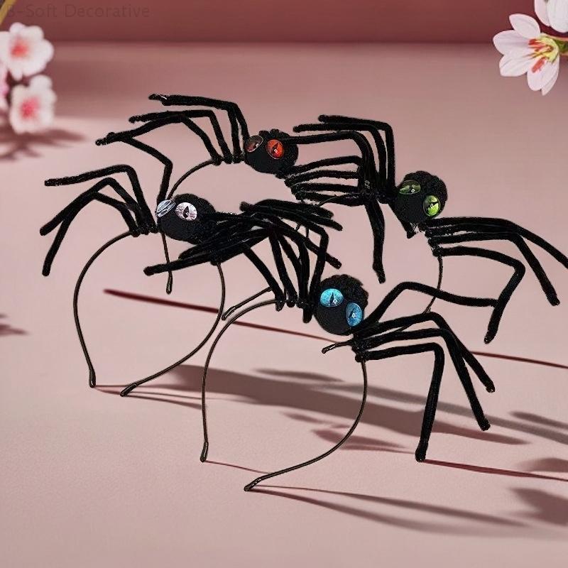 Halloween Headband Halloween Spider Headband Festival Party Hair Hoop Photography Props Hair Accessories Halloween Decor