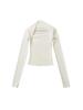 Pure Desire Two-Piece Illusion Square Neck Long Sleeve Slimming Top for Women - Autumn Chic Base Layer