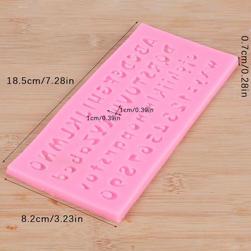 1Pc Alphabet Number Silicone Mold Diy Sugarcraft Chocolate Cupcake Baking Mould Resin Tools Fondant Cake Decorating Tools