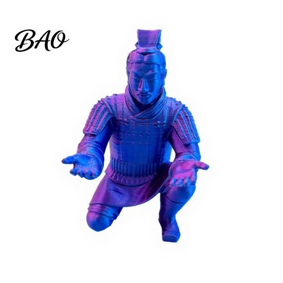 Artistic Desktop Decoration Terracotta Warrior Desk Decor, 3D Printed Soldier Pen Stand for Knight Holder Office, Creative Ancient Pencil Holder, Home