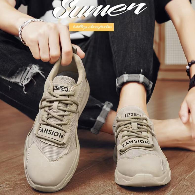 Men's Shoes Soft Sole Mesh Popular Summer Wear-resistant Workwear Casual Shoes Retro Trendy Sports Shoes Outdoor