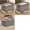 1pc Clothes Pants Steel Frame Storage Box Foldable Style Storage Basket with Handle Bedroom Dormitory Desktop Storage Box