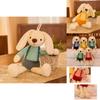 Long Ear Plush Bunny Toy With Filling For Kids Playroom And Gift Use