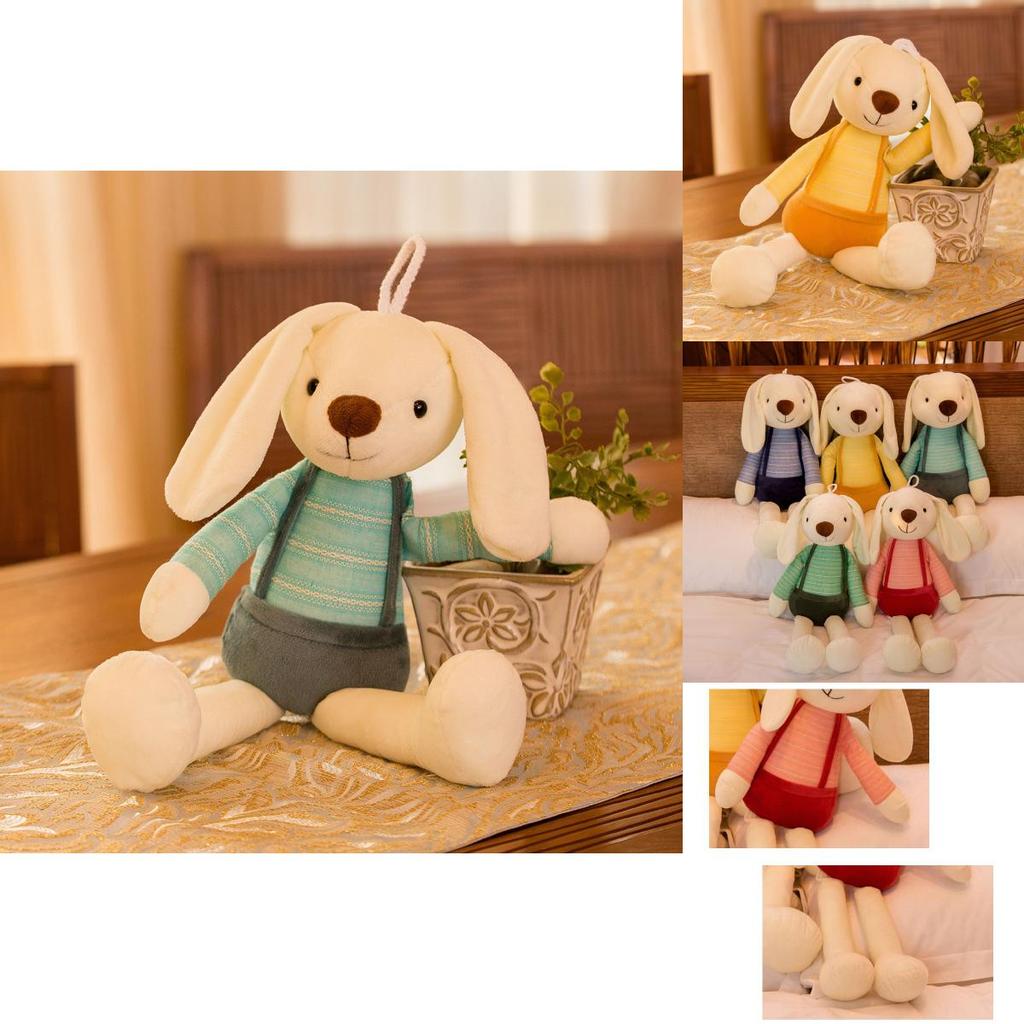 Long Ear Plush Bunny Toy With Filling For Kids Playroom And Gift Use